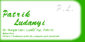 patrik ludanyi business card